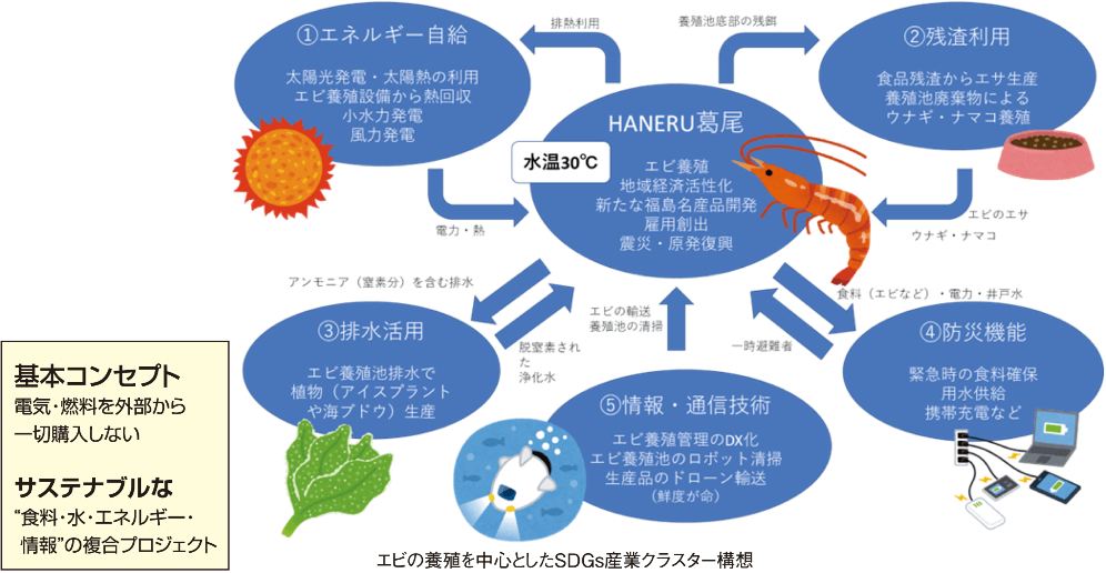 エビの養殖を中心としたSDGs産業クラスター構想