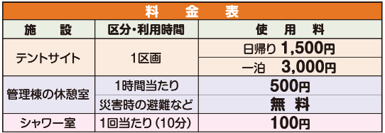 料金表